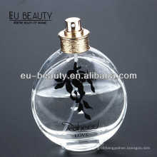 Clear Round Empty Glass Perfume Spray Bottle 100ml